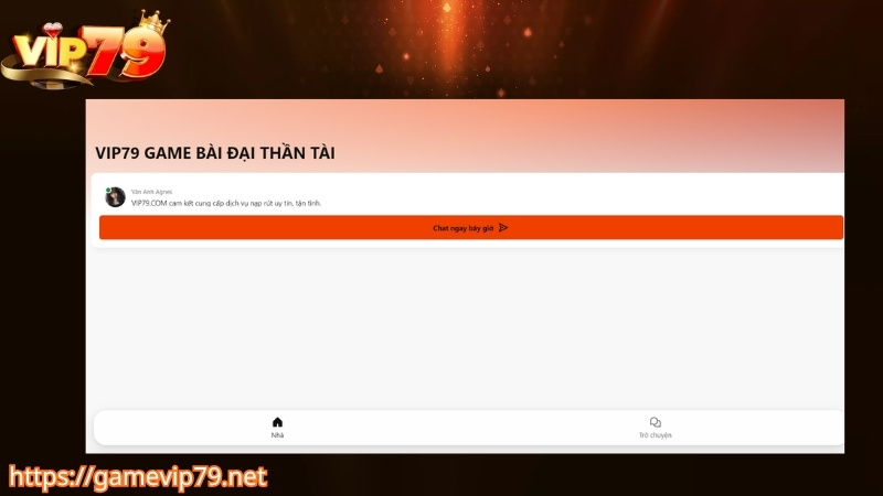 Liên hệ VIP79 qua livechat