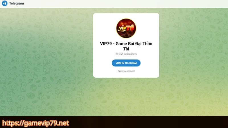 Liên hệ VIP79 qua telegram